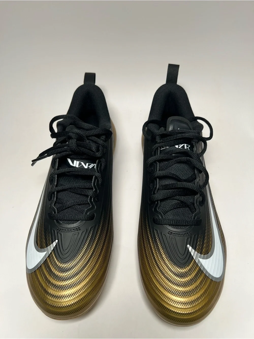 Nike Vapor Speed 3 Pro 360 Black Gold Football Cleats FB3303-003 Men's Size